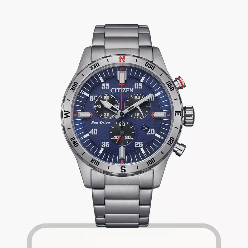 Citizen Eco-Drive Outdoor Chrono Blue Dial Men's Watch | AT2520-89L